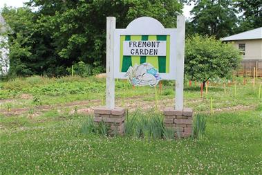 Fremont Street garden